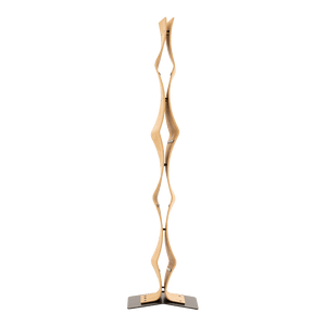 Max Levi Vertigo Select Oak wood wine rack, wine stand rack, a wine rack, black stand, front image without bottles